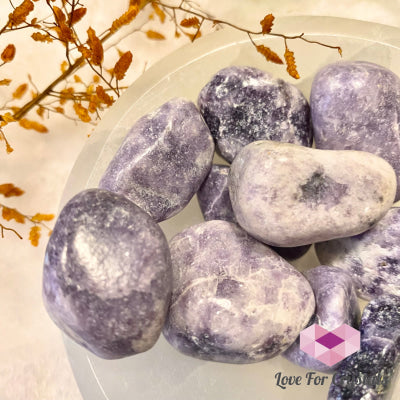 Lepidolite Lilac (India) 30Mm Tumbled