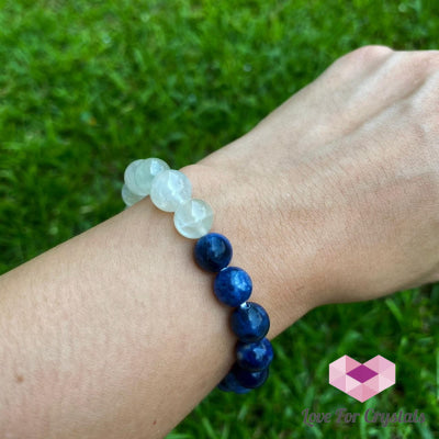 Libra Zodiac Remedy Bracelet (Blue Sodalite & Moonstone)