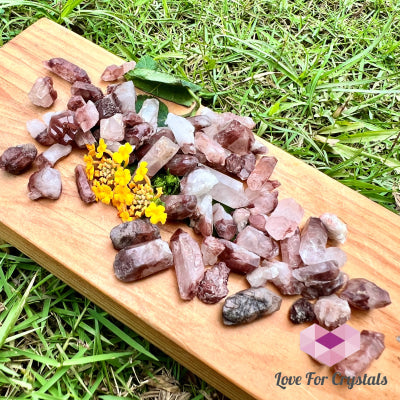Lithium Quartz Mini Raw Clusters (Brazil) - Rare! Cluster