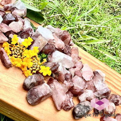 Lithium Quartz Mini Raw Clusters (Brazil) - Rare! Cluster
