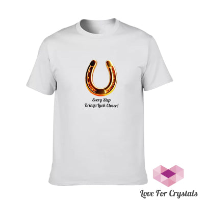 Lucky Horseshoe (Shirts of Fortune) by Fort M Treasures White XL