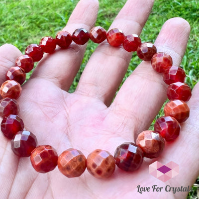 Mexican Fire Opal 8Mm Faceted Bracelet