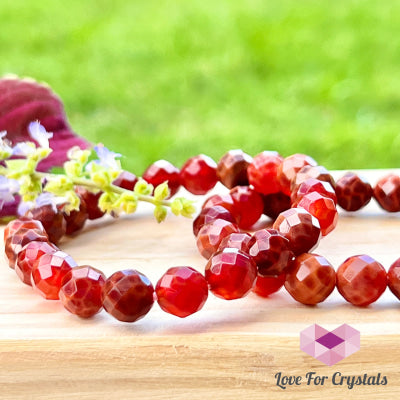 Mexican Fire Opal 8Mm Faceted Bracelet