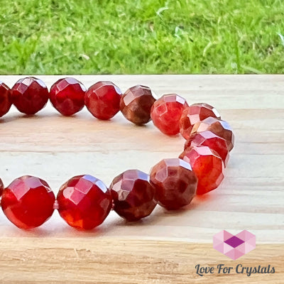 Mexican Fire Opal 8Mm Faceted Bracelet