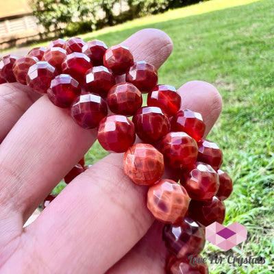 Mexican Fire Opal 8Mm Faceted Bracelet