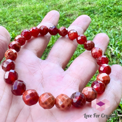 Mexican Fire Opal 8Mm Faceted Bracelet