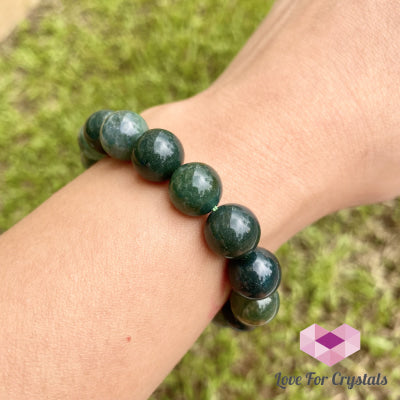 Moss Agate Bracelet 10Mm (Wealth) 5.5