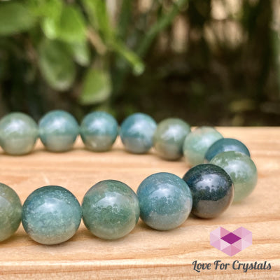 Moss Agate Bracelet 10Mm (Wealth)