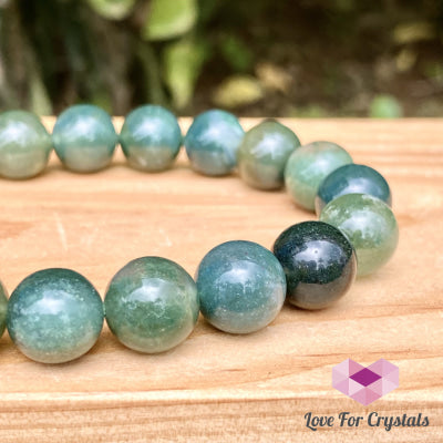 Moss Agate Bracelet 10Mm (Wealth)
