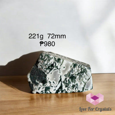 Moss Agate Freeform Crystals (India) 221g 72mm Polished Stones