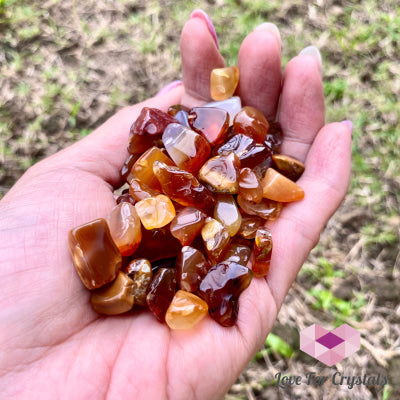 Natural Agate Chips In A Pouch Tumbled