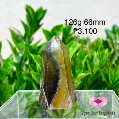 Natural Fluorite Tower (brazil) 126g 66mm Tower Crystal