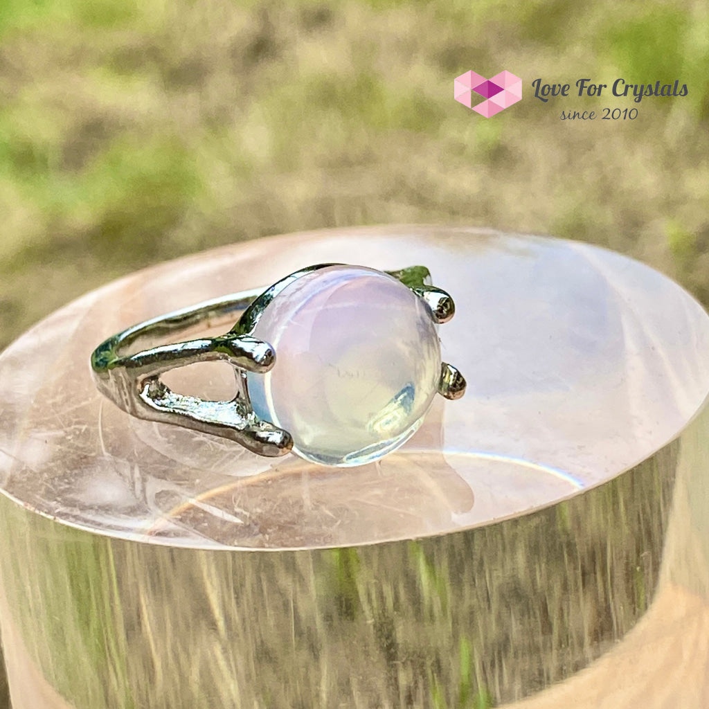 Opalite Round Ring (Zinc Alloy Metal)