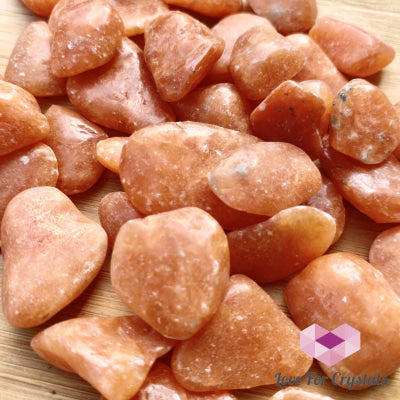 Orange Calcite Tumbled Stones (Brazil)