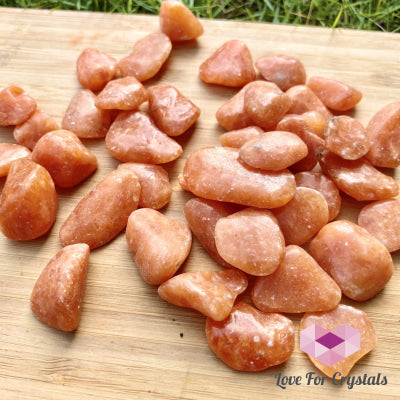 Orange Calcite Tumbled Stones (Brazil)
