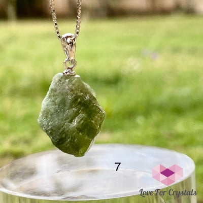 Peridot Raw Pendant In 925 Silver - Shimmer And Gems
