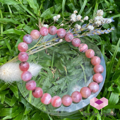 Pink Opal Bracelet 8Mm (Peru)