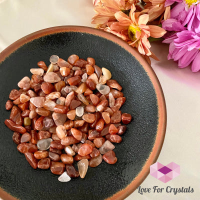 Red Rutile Chips In A Pouch