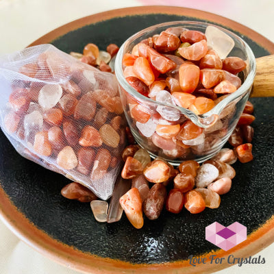 Red Rutile Chips In A Pouch
