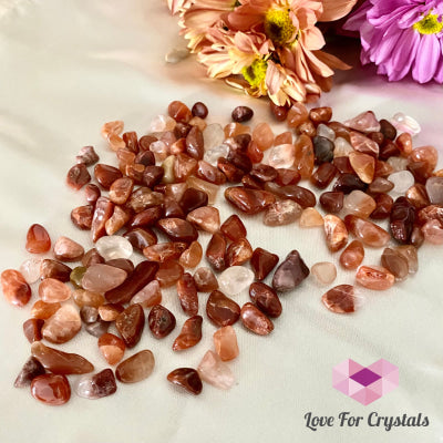 Red Rutile Chips In A Pouch