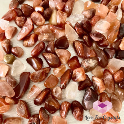 Red Rutile Chips In A Pouch