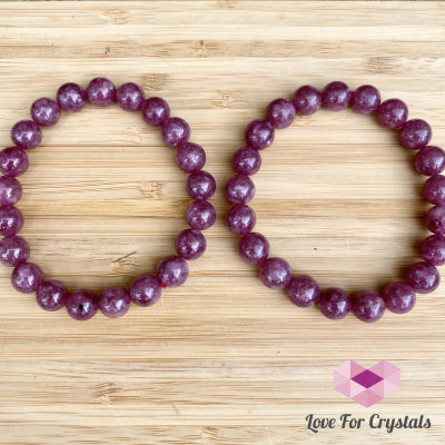 Red Tourmaline (Rubellite) Brazil Aaa 10Mm Bracelet