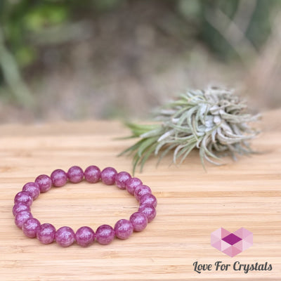 Red Tourmaline (Rubellite) Brazil Aaa 10Mm Bracelet