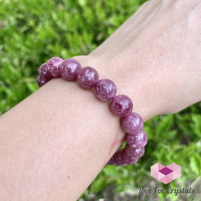 Red Tourmaline (Rubellite) Brazil Aaa 10Mm 6.5 Bracelet