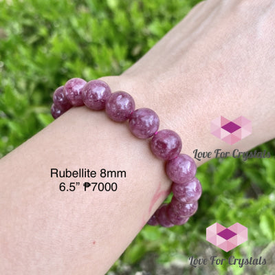 Red Tourmaline (Rubellite) Brazil Aaa 10Mm Bracelet