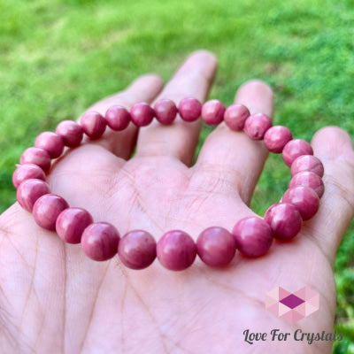 Rhodonite 6Mm Bracelet 5.5