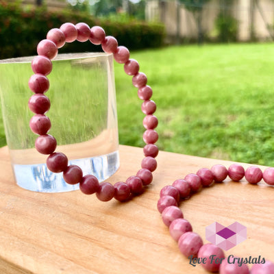 Rhodonite 6Mm Bracelet 6.5