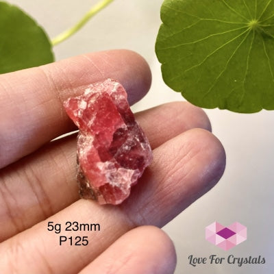 Rhodonite Faceted Raw Crystals (Brazil) Rare 5G 23Mm