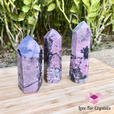 Rhodonite Points (Brazil) Standing