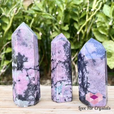 Rhodonite Points (Brazil) Standing