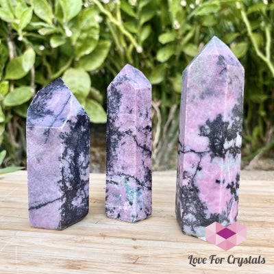 Rhodonite Points (Brazil) Standing