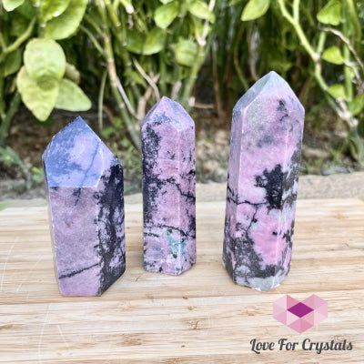 Rhodonite Points (Brazil) Standing