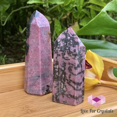 Rhodonite Points (Brazil) Standing