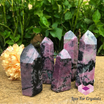 Rhodonite Points (Brazil) Standing