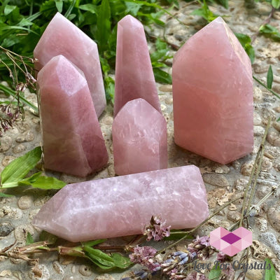 Rose Quartz Crystal Point (Brazil) Standing Points