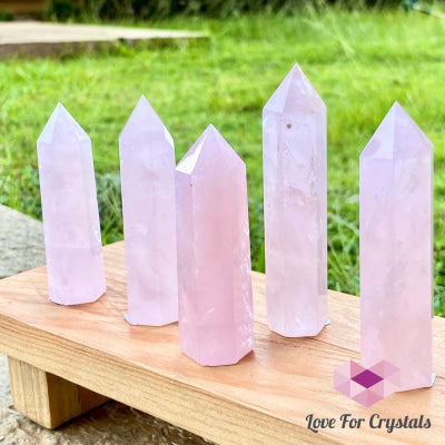 Rose Quartz Crystal Point (Brazil) Standing Points