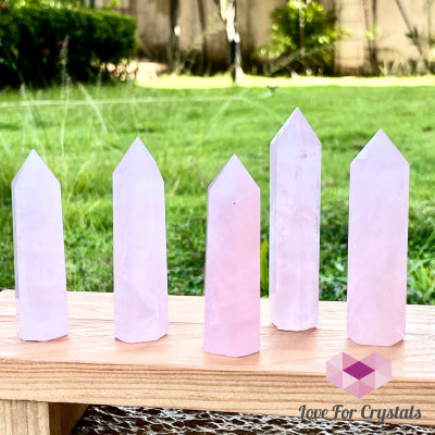 Rose Quartz Crystal Point (Brazil) Standing Points