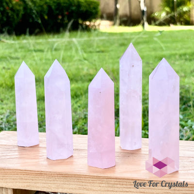 Rose Quartz Crystal Point (Brazil) Standing Points