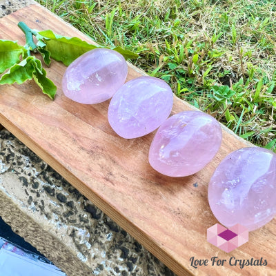 Rose Quartz Gallet Palmstone (Madagascar) Aaa Grade Polished Stones