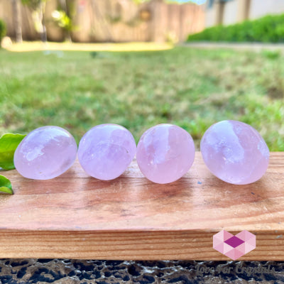 Rose Quartz Gallet Palmstone (Madagascar) Aaa Grade Polished Stones