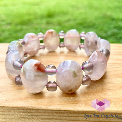 Sakura Cherry Blossom Agate Bracele Bracelet