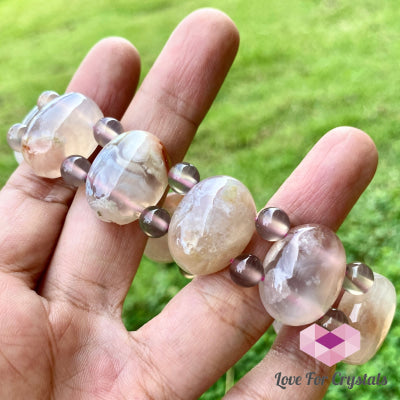 Sakura Cherry Blossom Agate Bracele Bracelet