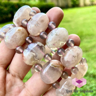 Sakura Cherry Blossom Agate Bracele Bracelet