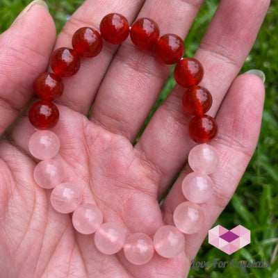 Taurus Zodiac Remedy Bracelet (Rose Quartz & Agate)