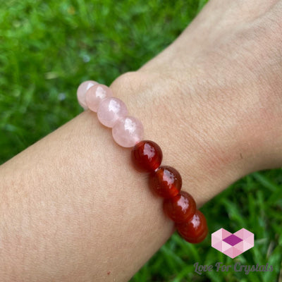 Taurus Zodiac Remedy Bracelet (Rose Quartz & Agate)