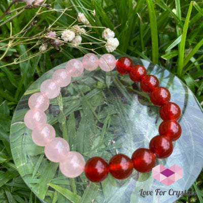 Taurus Zodiac Remedy Bracelet (Rose Quartz & Agate)